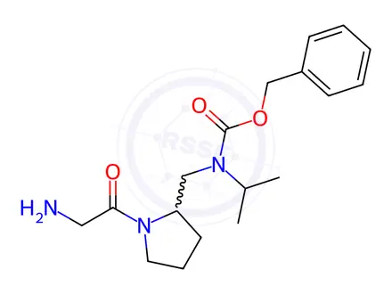 Chemical structure of Benzyl ((1-(2-aminoacetyl)pyrrolidin-2-yl)methyl)(isopropyl)carbamate