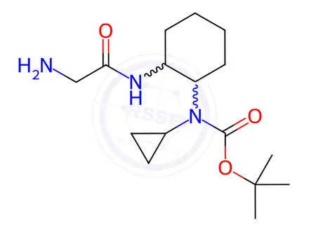 Chemical structure of (1R,4R)-[4-(2-Amino-acetylamino)-cyclohexyl]-cyclopropyl-carbamic acid tert-butyl ester