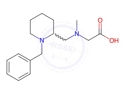 Chemical structure of 2-(((1-Benzylpiperidin-2-yl)methyl)(methyl)amino)acetic acid