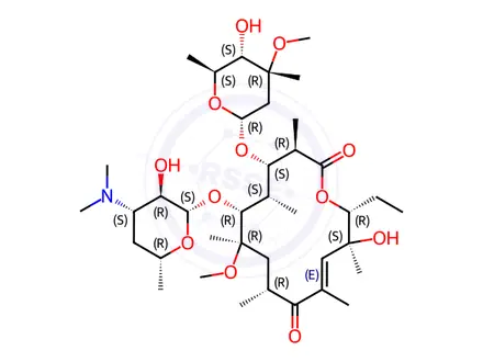 Chemical structure of Clarithromycin Impurity N