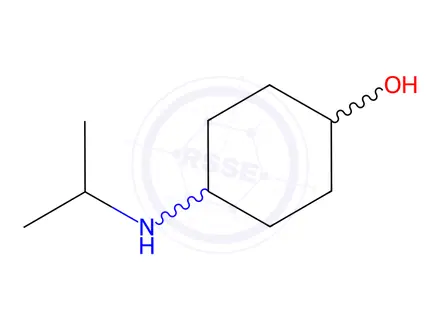 Chemical structure of Cyclohexanol, 4-[(1-methylethyl)amino]-(9CI)