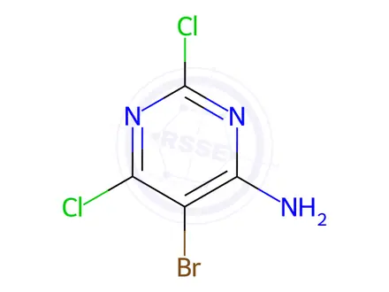 Chemical structure of 5-Bromo-2,6-dichloropyrimidin-4-amine