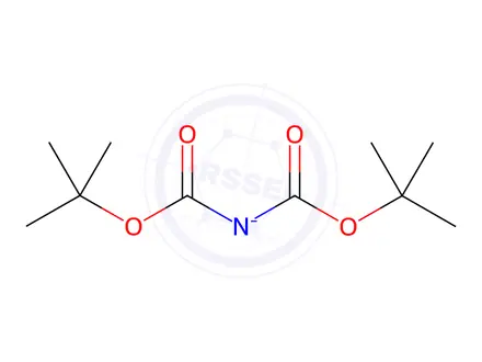 Chemical structure of Potassium Bis{[(2-methyl-2-propanyl)oxy]carbonyl}azanide