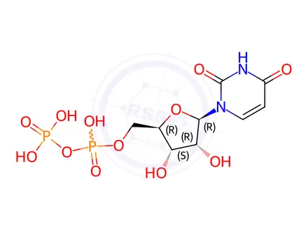 Chemical structure of Diquafosol Impurity UDP