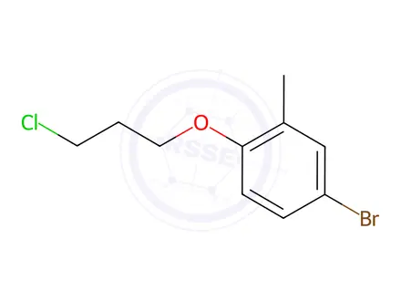Chemical structure of 4-Bromo-1-(3-chloropropoxy)-2-methylbenzene