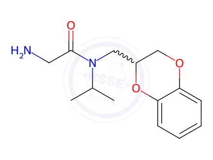 Chemical structure of 2-Amino-N-(2,3-dihydro-benzo[1,4]dioxin-2-ylmethyl)-N-isopropyl-acetamide
