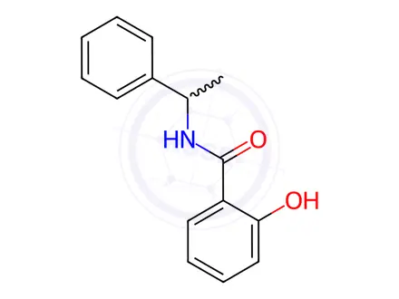 Chemical structure of 2-Hydroxy-n-(1-phenylethyl)benzamide