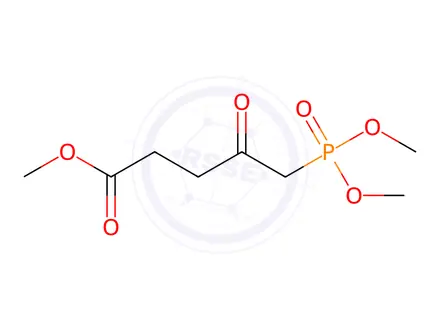 Chemical structure of Pentanoic acid, 5-(dimethoxyphosphinyl)-4-oxo-, methyl ester