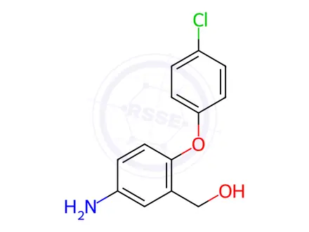 Chemical structure of (5-Amino-2-(4-chlorophenoxy)phenyl)methanol