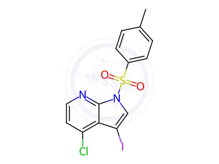 Chemical structure of 3-Iodo-4-chloro-1-(phenylsulfonyl)-1h-pyrrolo[2,3-b]pyridine