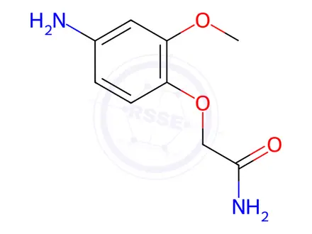 Chemical structure of 2-(4-Amino-2-methoxyphenoxy)acetamide