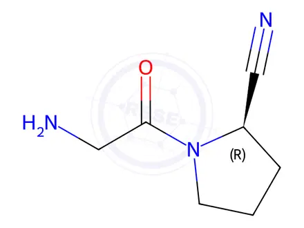 Chemical structure of Vildagliptin Impurity 6