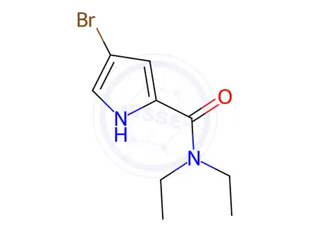 Chemical structure of 4-Bromo-N,N-diethyl-1h-pyrrole-2-carboxamide