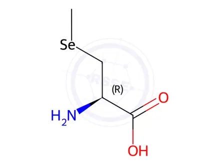 Chemical structure of 3-(Methylseleno)-L-alanine·HCl