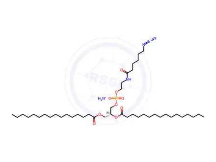 Chemical structure of 16:0 azidocaproyl PE