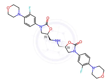 Chemical structure of Linezolid Impurity 87