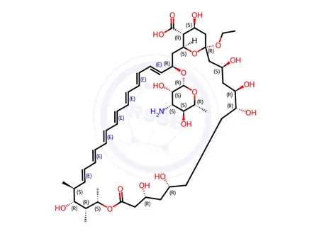 Chemical structure of Amphotericin B, 13-O-(2-hydroxyethyl)