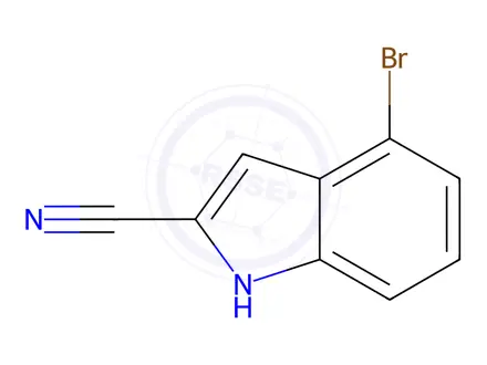 Chemical structure of 4-Bromo-1H-indole-2-carbonitrile