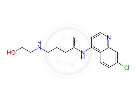 Chemical structure of Hydroxychloroquine Sulfate-Impurity C (Oxalate Salt)