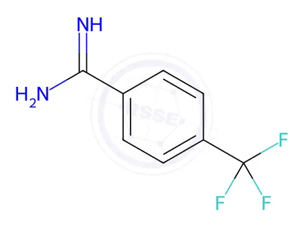 Chemical structure of 4-(Trifluoromethyl)benzamidine Hydrochloride Dihydrate