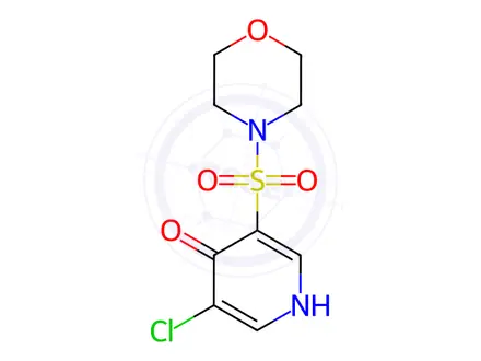 Chemical structure of 3-Chloro-5-(morpholinosulfonyl)pyridin-4-ol