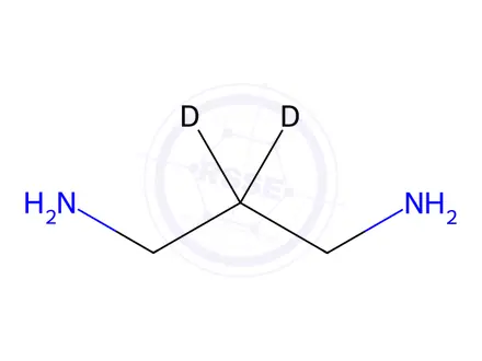Chemical structure of 1,3-Propane-2,2-d2-diamine 2HCl