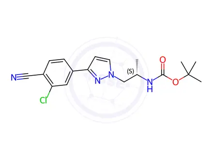 Chemical structure of Darolutamide Impurity 3