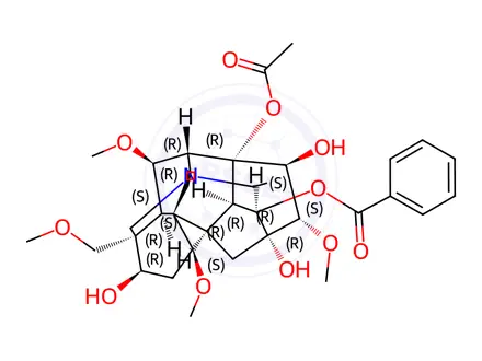 Chemical structure of Aconitine