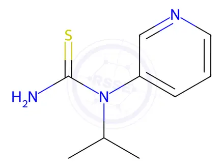 Chemical structure of Thiourea, N-(1-methylethyl)-N-3-pyridinyl-(9CI)