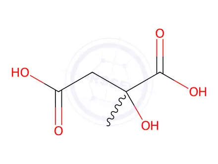 Chemical structure of 2-hydroxy-2-methylsuccinic acid
