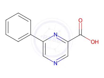 Chemical structure of 6-Phenylpyrazine-2-carboxylic Acid