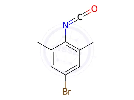 Chemical structure of 4-Bromo-2,6-dimethylphenyl Isocyanate