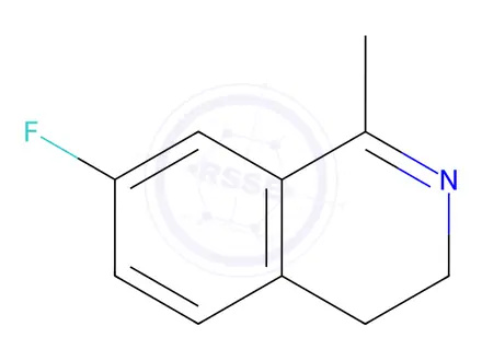 Chemical structure of Isoquinoline, 7-fluoro-3,4-dihydro-1-methyl-(9CI)