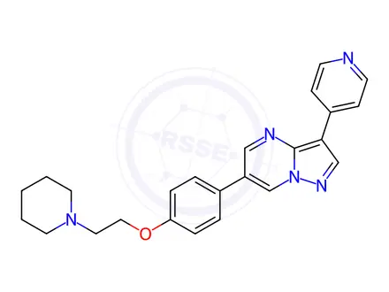 Chemical structure of Dorsomorphin Dihydrochloride
