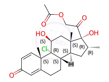 Chemical structure of Icomethasone 21-Acetate