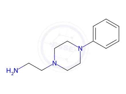 Chemical structure of 2-(4-Phenylpiperazin-1-yl)ethanamine Trihydrochloride