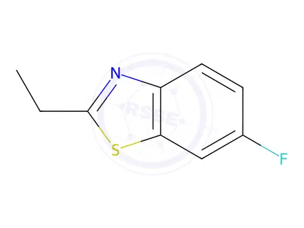 Chemical structure of Benzothiazole, 2-ethyl-6-fluoro-(9CI)