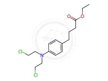 Chemical structure of Chlorambucil ethyl ester