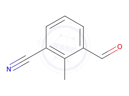Chemical structure of Benzonitrile, 3-formyl-2-methyl-(9CI)