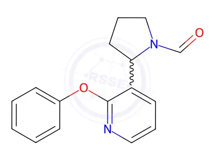 Chemical structure of 2-(2-Phenoxypyridin-3-yl)pyrrolidine-1-carbaldehyde