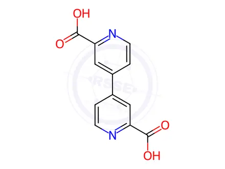 Chemical structure of [4,4’-Bipyridine]-2,2’-dicarboxylic Acid