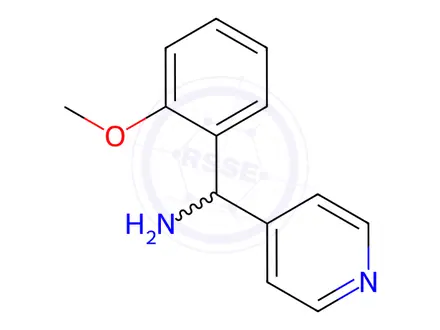 Chemical structure of 0185AD 1185293-31-5 C-(2-Methoxy-phenyl)-C-pyridin-4-yl-methylaminedihydrochloride C13H16Cl2N2O