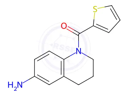 Chemical structure of (6-Amino-3,4-dihydroquinolin-1(2h)-yl)(thiophen-2-yl)methanone