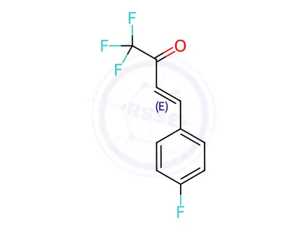 Chemical structure of (E)-1,1,1-Trifluoro-4-(4-fluorophenyl)but-3-en-2-one