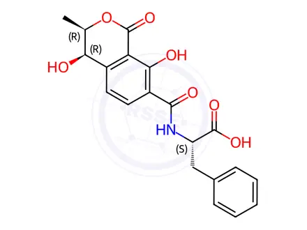 Chemical structure of (4R)-4-Hydroxyochratoxin BDISCONTINUED