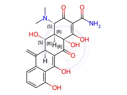 Chemical structure of Metacycline