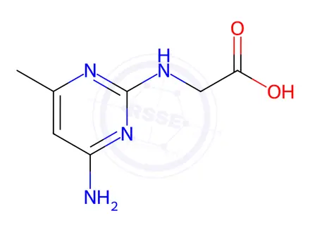Chemical structure of (4-Amino-6-methylpyrimidin-2-yl)glycine