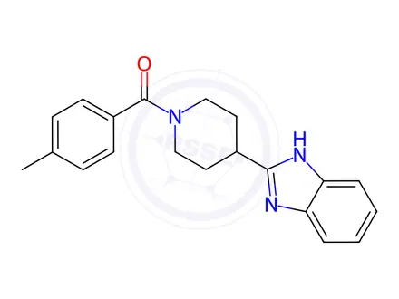 Chemical structure of (4-(1H-Benzo[d]imidazol-2-yl)piperidin-1-yl)(p-tolyl)methanone