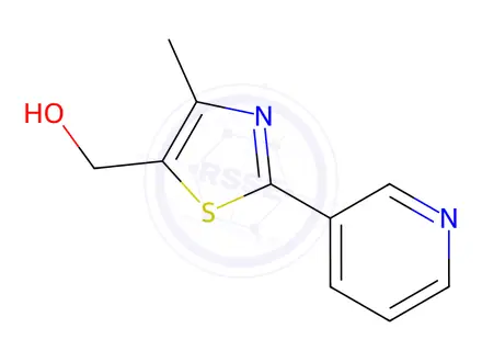 Chemical structure of (4-Methyl-2-(pyridin-3-yl)thiazol-5-yl)methanol