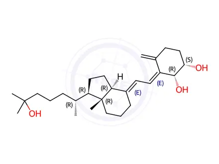 Chemical structure of 4-Beta,25-Dihydroxy Vitamin D3